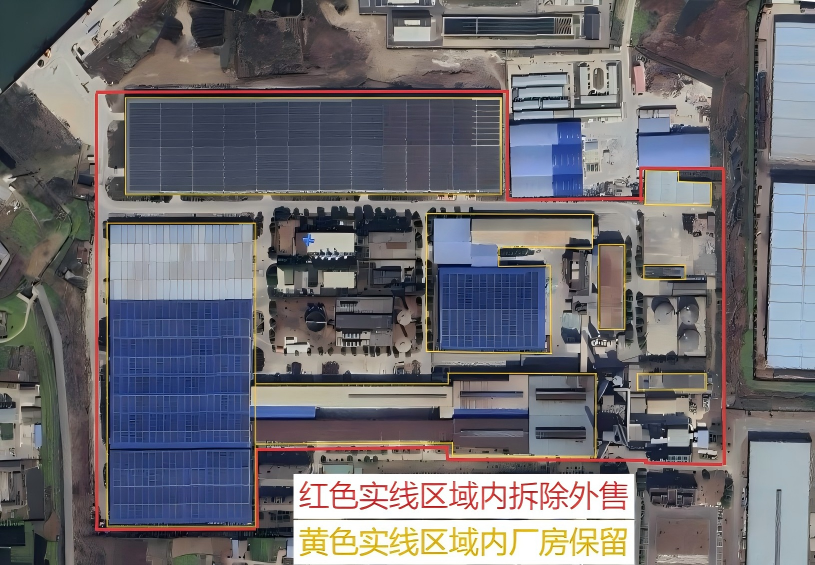 日产600T、700T两条浮法玻璃产线及配套设备设施整体拆除外售