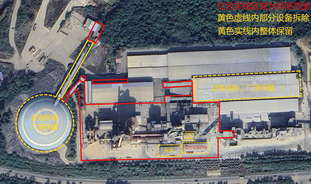 湖南某水泥厂熟料线整体拆除